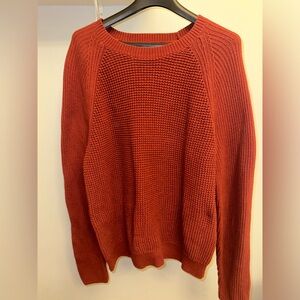 Large red textured banana republic sweater